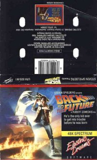 Back to the Future ZX Spectrum US box art